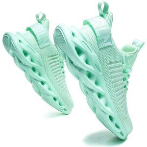 Men's Mint Green Breathable Walking Ultra Sport Gym Slip On Sneakers Shoes